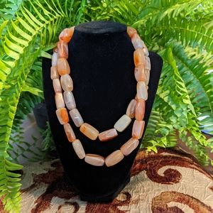 Chunky Long Stone Necklace